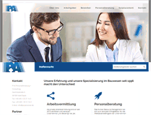 Tablet Screenshot of papersonalberatung.de
